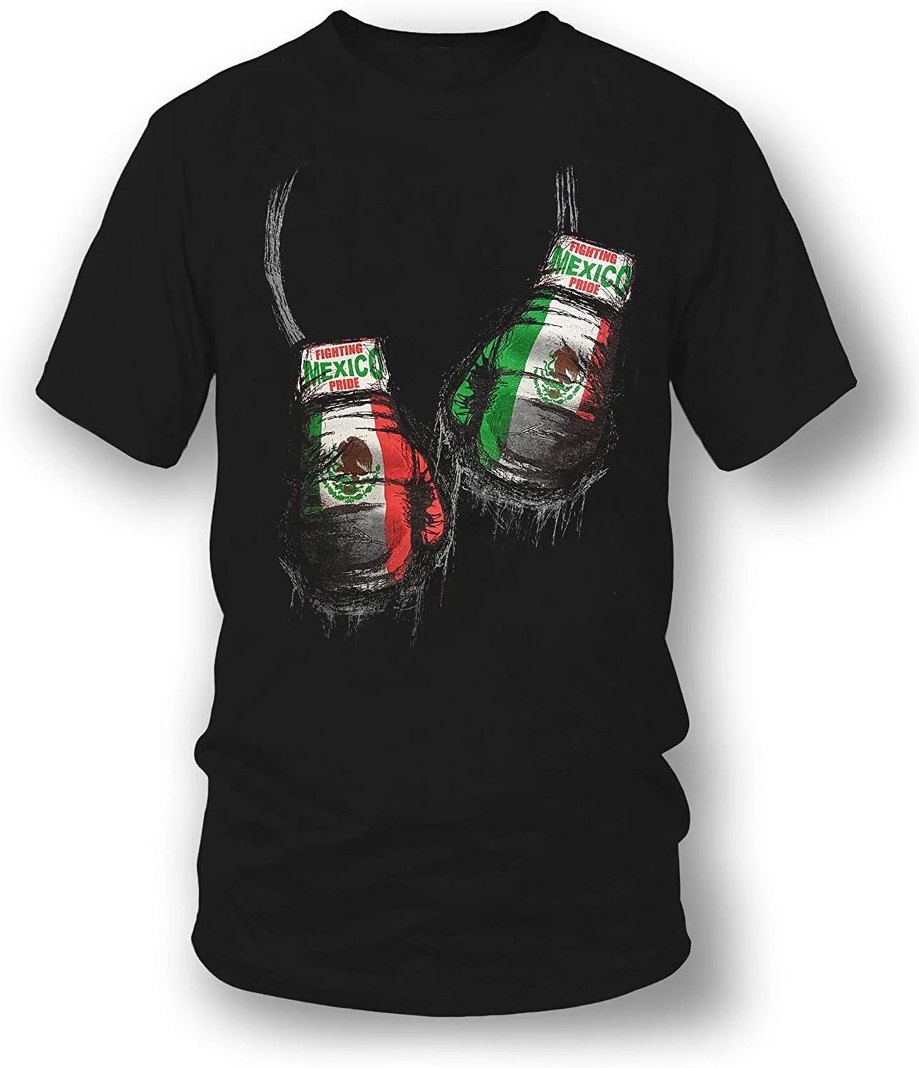 Boxing Glove Mexican Pride Mexico Boxer TShirt Summer Cotton Short Sleeve ONeck Mens Casual T Shirt New S3XL S