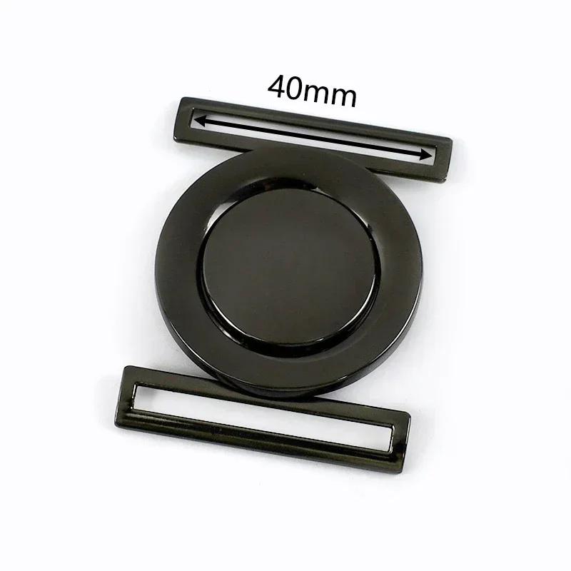 Meetee 1/2/4/5Pcs 30-60mm Metal Waist Belt Buckle Ribbon Band Adjust Clasp Coat Down Jacket Belts Decor Hook Buckles Accessories