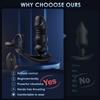 Male Anal Plug Thrusting Vibrator with Penis Ring Butt Plug Sex Toys for Men Prostate Massage Soft Silicone Rechargeable Insert Masturbator Waterproof