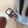Herz Cartoon Gestickte Denim Hülle für Apple iPhone 17 Pro Max & 16 Pro