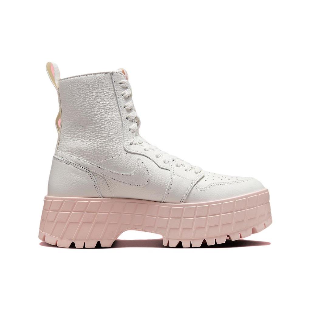 Air Jordan 1 High Brooklyn Voile Rose Légende Baskets Femme Blanc FJ5737-116