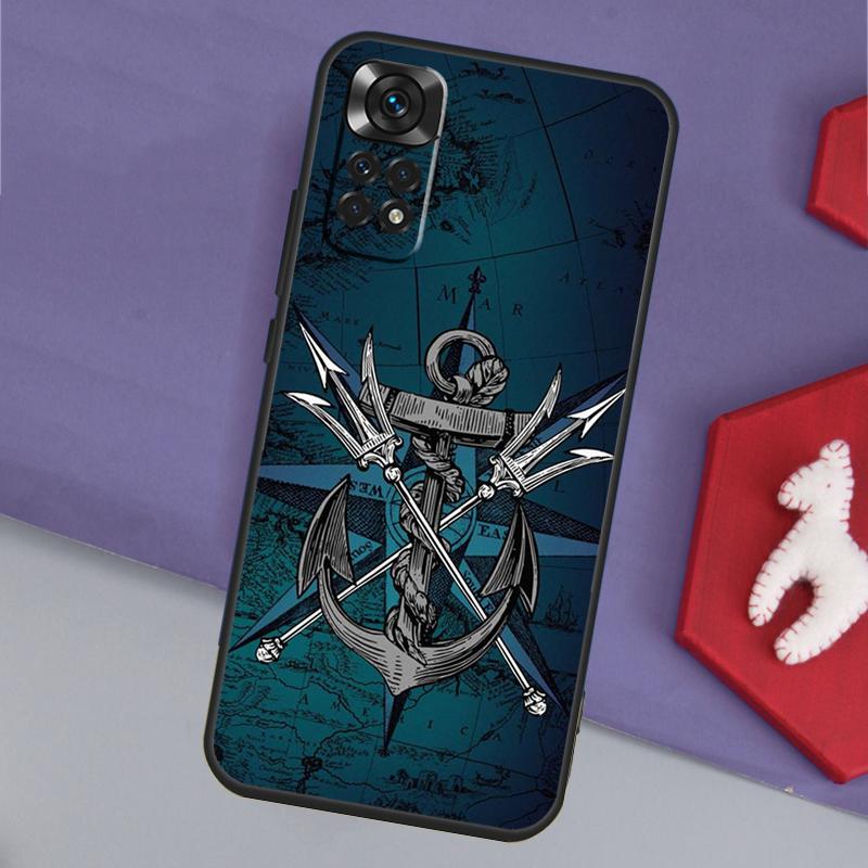 Anchor Sea Beach Funda For Xiaomi Redmi Note 14 13 Pro 12 11 9 10 9S 10S 11S 12S Redmi 14C 10C 12C 13C Case