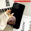 Playful Monkey Sticking Tongue Out On Black Background All Inclusive Film Hard Phone Case, Compatible with iPhone 18 Pro Max 17 16 15 14 13 12 11