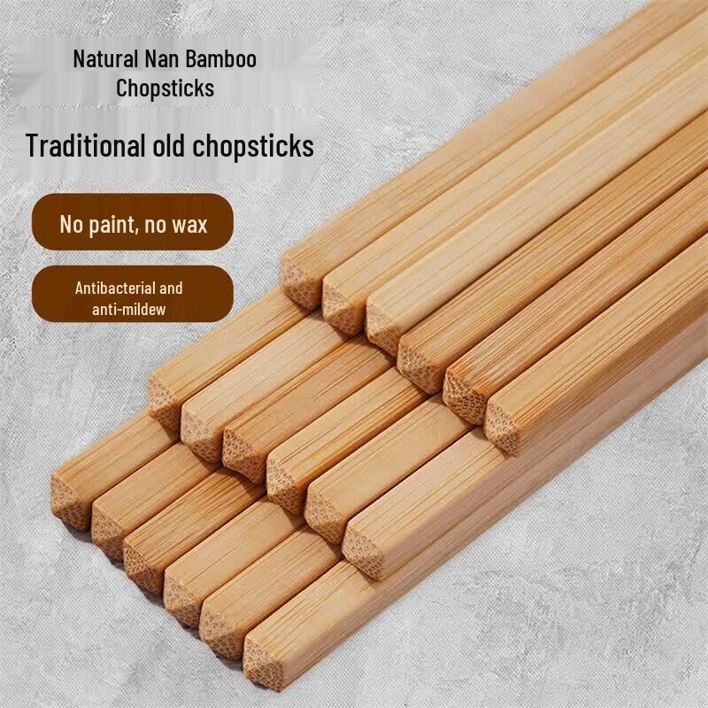 Qiwei Traditional Carbonized Nan Bamboo Chopsticks
