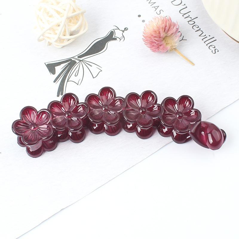 Flowers Twist and Curl with Small-sized Hair Volume Simple Vertical Hair Clips with Anti-slip PropertiesVersatile Hair Clips for The Back of The Head.
