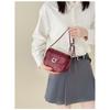 Xeie Thuk Crossbody Bag Women PU Chain Strap Flap Lock Daily