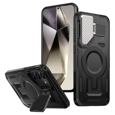 Case for Samsung Galaxy S24 FE, Military MagSafe with Camera Protection, Black