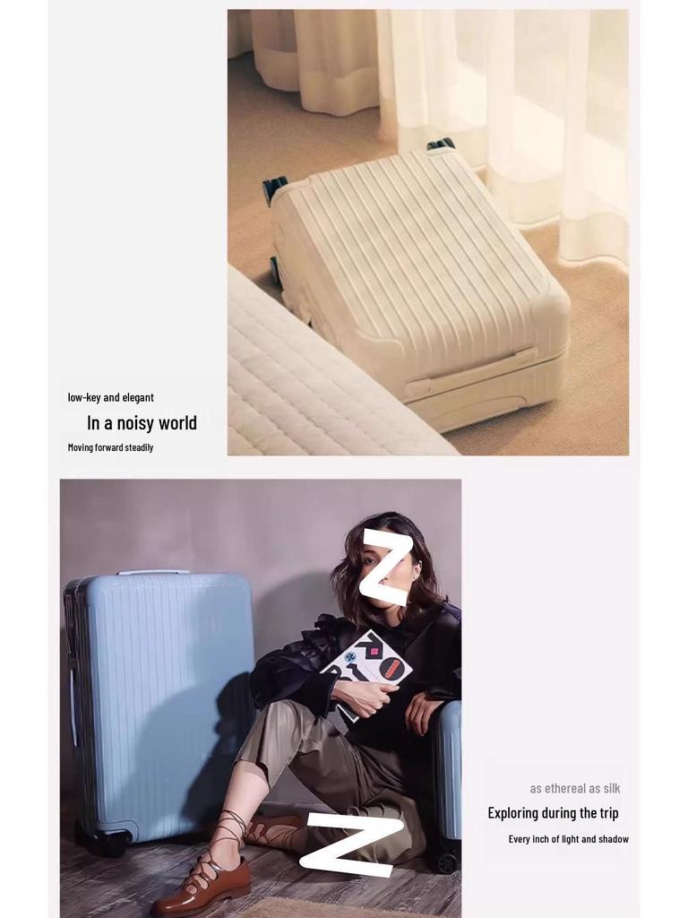 Women's Lightweight Durable Suitcase: New Model with Silent Wheels, Large Capacity & Combination Lock