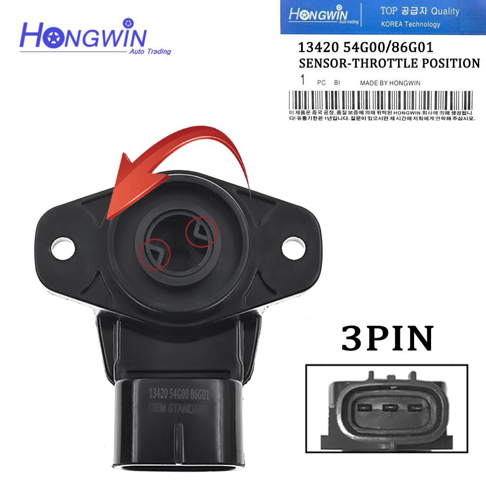 No.: 13420-54G00 13420-86G01 Throttle Position Sensor TPS & Plug Fits Suzuki Aerio 2.3L Liana M18A 1342054G01 1342054G00 Anti-clockwise
