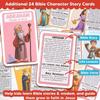 Guess Bible Who I Am Game 24 Characters children Funny Travel Toys Who I Am Bible Game christmas gifts for Christian Catholic