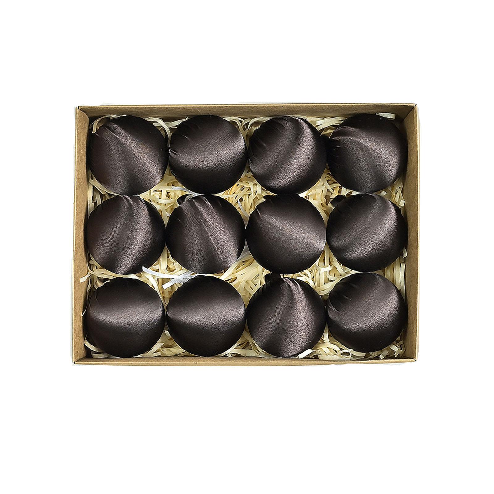 

Глянцевые бархатные рождественские подвесные шары, праздничная атмосфера, украшение для рождественской елки, атласный рождественский шар One Size