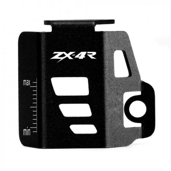 Rear Brake Fluid Reservoir Tank Guard For Kawasaki Ninja ZX4R ZX4RR -2025 black-ZX4R