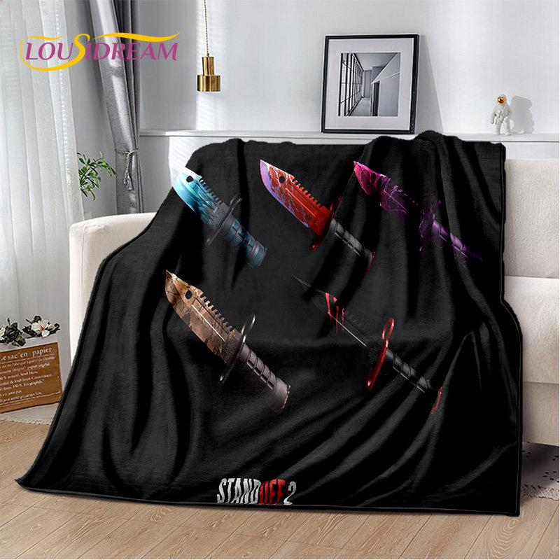 CS,knife,Swiss Knife Sword Games Soft Plush Blanket,Flannel Blanket Throw Blanket for Living Room Bedroom Bed Sofa Picnic Cover