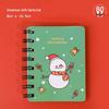 Hangsu Mini Christmas Pocket Notebook - Portable Holiday Gift Memo for Students