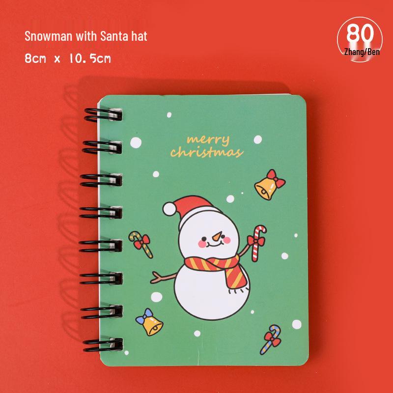 Hangsu Mini Christmas Pocket Notebook - Portable Holiday Gift Memo for Students