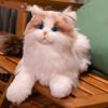 Chongker Realistic and Lifelike Cat Plush Toy, Handmade with a Soft Touch, Cute and Soothing Cat, a Great Gift for Cat Lovers, Moms, Children, and