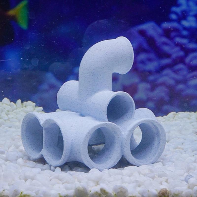 Artistic Marble Styles Fishtank Ornament Shelter Place For Pet Fish And Shrimp Underwater Hideouts Landscape