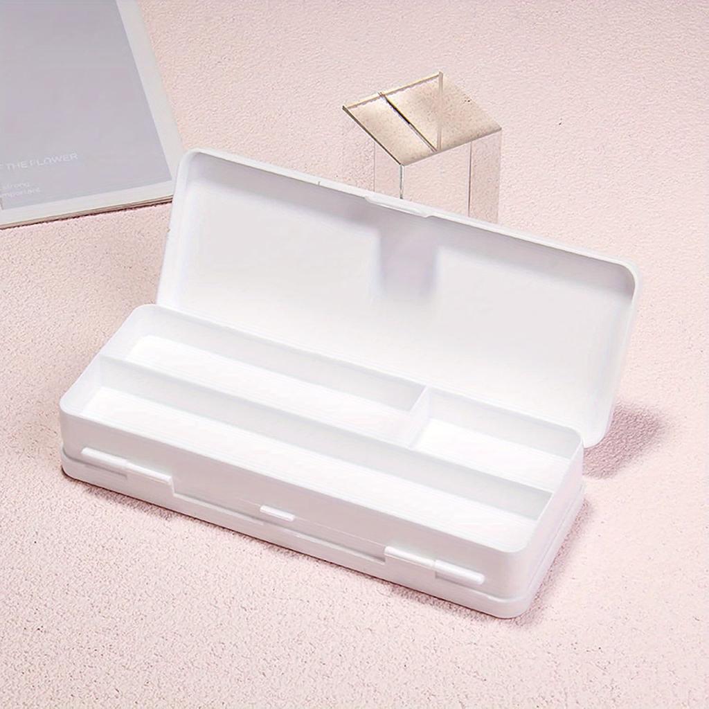 1PC Translucent Frosted Pencil Case Student Storage Pencil Case Multifunctional Double-Sided Macaron Double-Sided Pencil Case