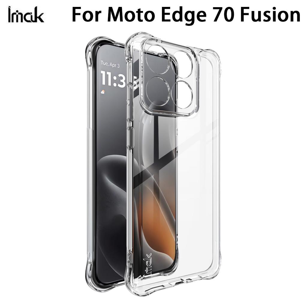 For Moto Edge 70 Fusion 5G Phone Case IMAK Shock-resistant Soft Case