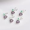 14K Gold-Filled Color-Preserving Zircon 3D Grape Pendant Charm for DIY Bracelets & Necklaces
