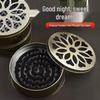 Creative Fireproof Mosquito Coil Holder with Lid - Portable Sandalwood Ash Catcher