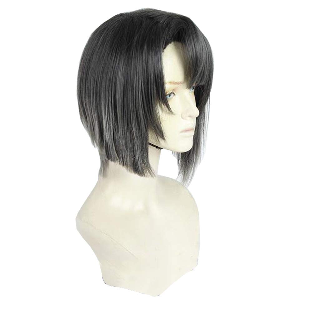 Cosplay Wig, Go Matsui Style, Dark Gray with Black Gradation, Heat-resistant