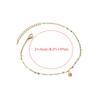 Tobillera de Cuentas de la Suerte Para Mujeres Cadena de Tobillo Flash Simple de Moda Joyería Primavera Verano Regalo