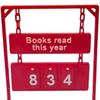 Hanging Book Counter Decoration With Number Display And Storage Drawer For Reading Tracking Accessories Book Lover Gift