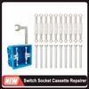 10Pcs Wall Switch Socket Cassette Repairer Adjustable Cassette Screws Support Rod With Wrench 86/118 Type Electrical Accessories