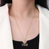p492- gold necklace 50+5cm