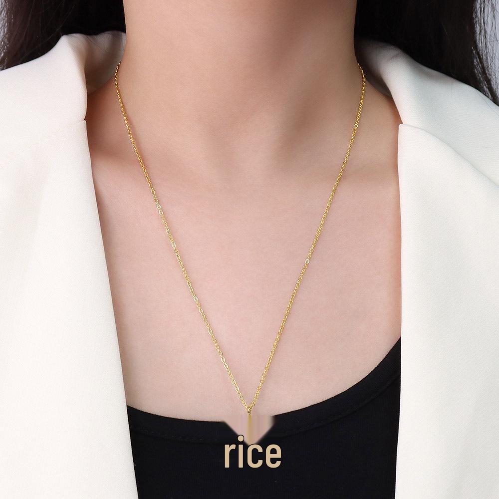 Minimalist Cold-Hearted Choker Necklace with Titanium Steel Eight-Pointed Star Pendant