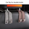 Car Seat Back Hook Conceals Bag Hook Leather Storage Solution for Organization