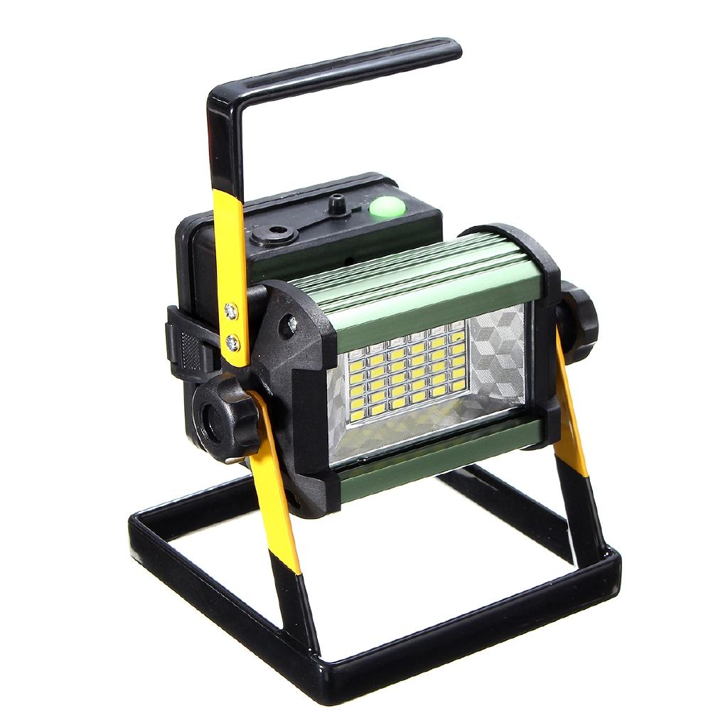 110-240V 50W Rechargeable LED Flood Light 2400LM 36 LED Floodlights Camping Portable Outdoor Flashing Lamp EU/US Plug