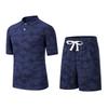 Summer Casual Sports Suit Men's Short Sleeved Lightweight Quick Drying Ice Silk Two-piece Set