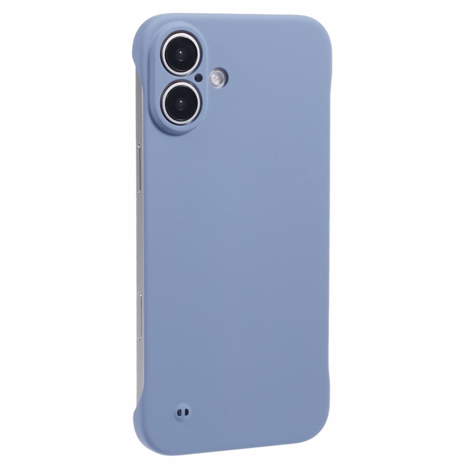 For iPhone 16 Plus Frameless Case Hard PC Slim Minimalist Phone Cover Skin-Touch J