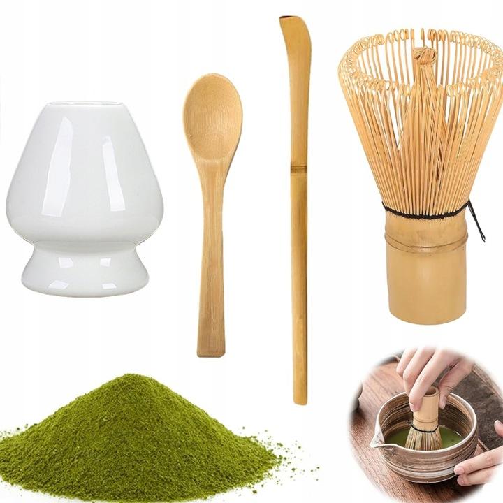 Zestaw Miotełka Chasen Pędzel Do Herbaty Matcha ,4-Częściowy Zestaw