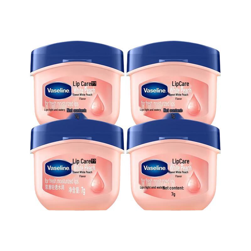 

Vaseline Classic Moisturizing Lip Balm - Sweet Peach (4 x 7g)