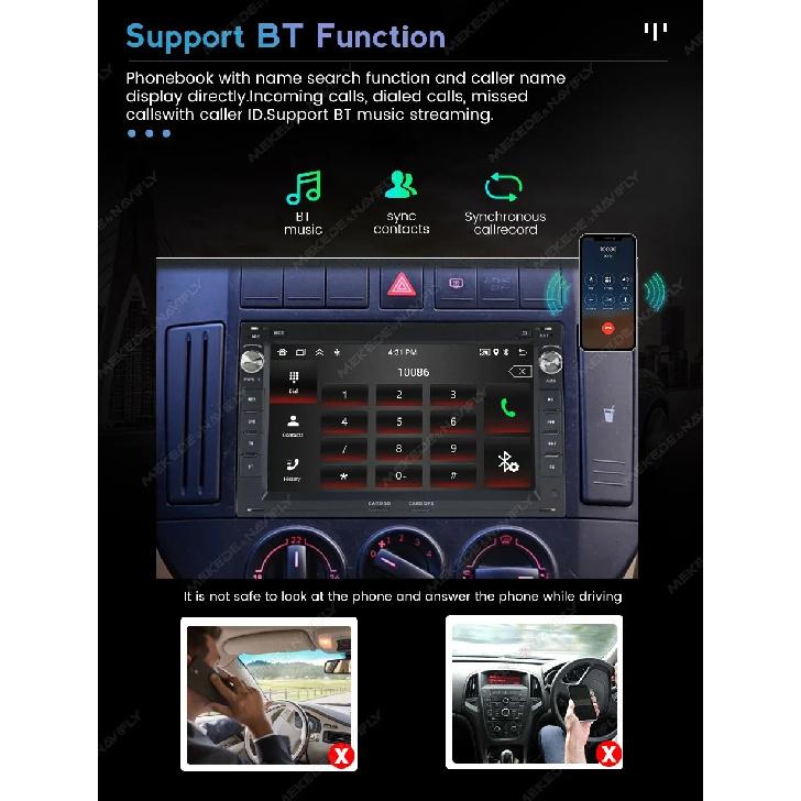 Wireless CarPlay Android Auto Multimedia Display Screen For Hyundai Santa Fe 2006-2012 Android 15 Car Radio Intelligent System