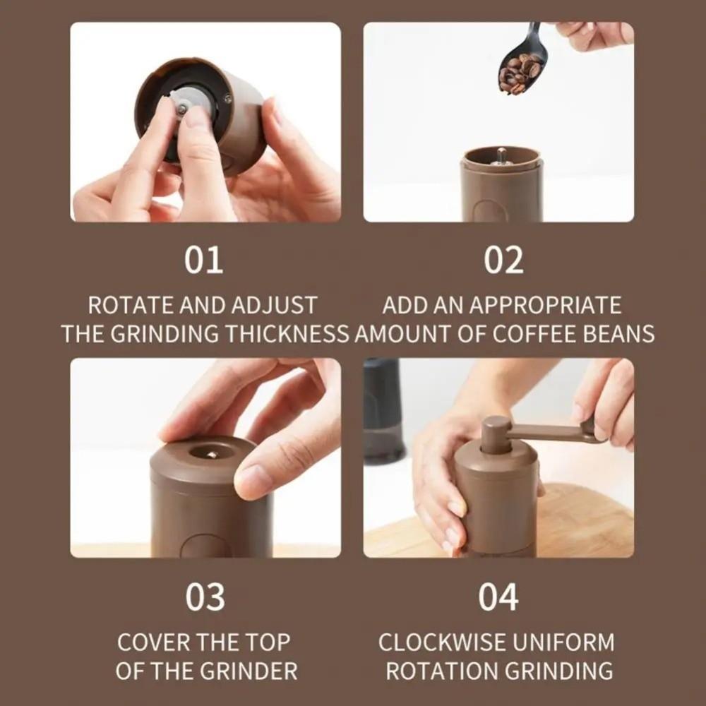Portable Manual Coffee Grinder Adjustable Grind Hand Crank Mill Small Coffee Mill  Outdoors Travel