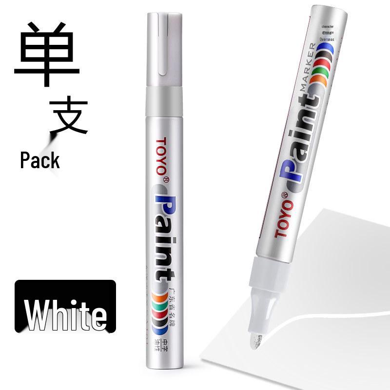 TOYO SA101 White Tire Marking & Touch-up Oil Pen - Fade-resistant & Refillable белый