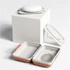 1PC Plastic Soap Dish with Lid Travel Bathroom Soap Holder Compact Soap Box Keeps Dry Hygienic Storage for Bathroom Accessories