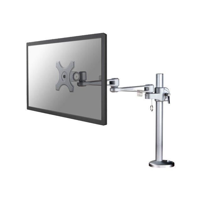 Stojan na LCD monitor na stůl NEWSTAR - Stříbrný - 10" až 30" - Nastavitelná výška