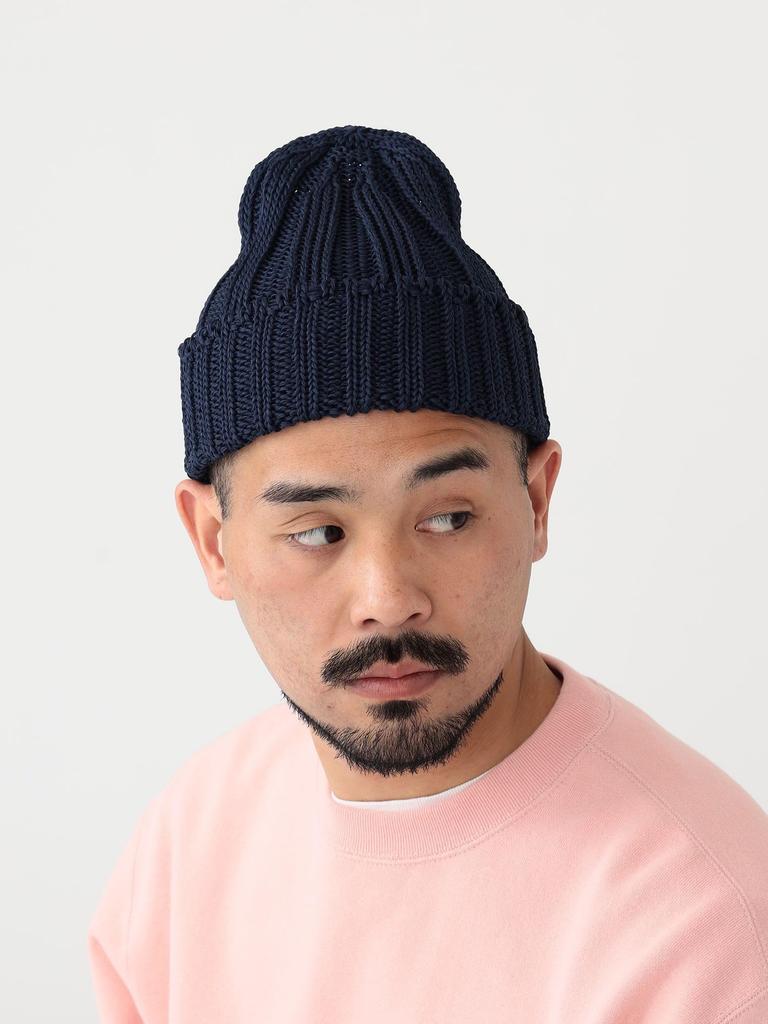 Beams Plus Men's Linen Cotton Watch Cap, Navy, Free Size, 38410017734