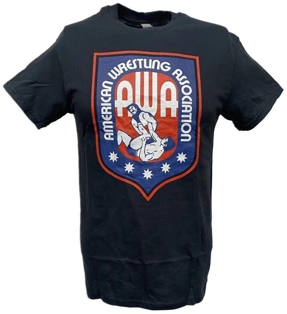 AWA Logo American Wrestling Alliance Black Tshirt M
