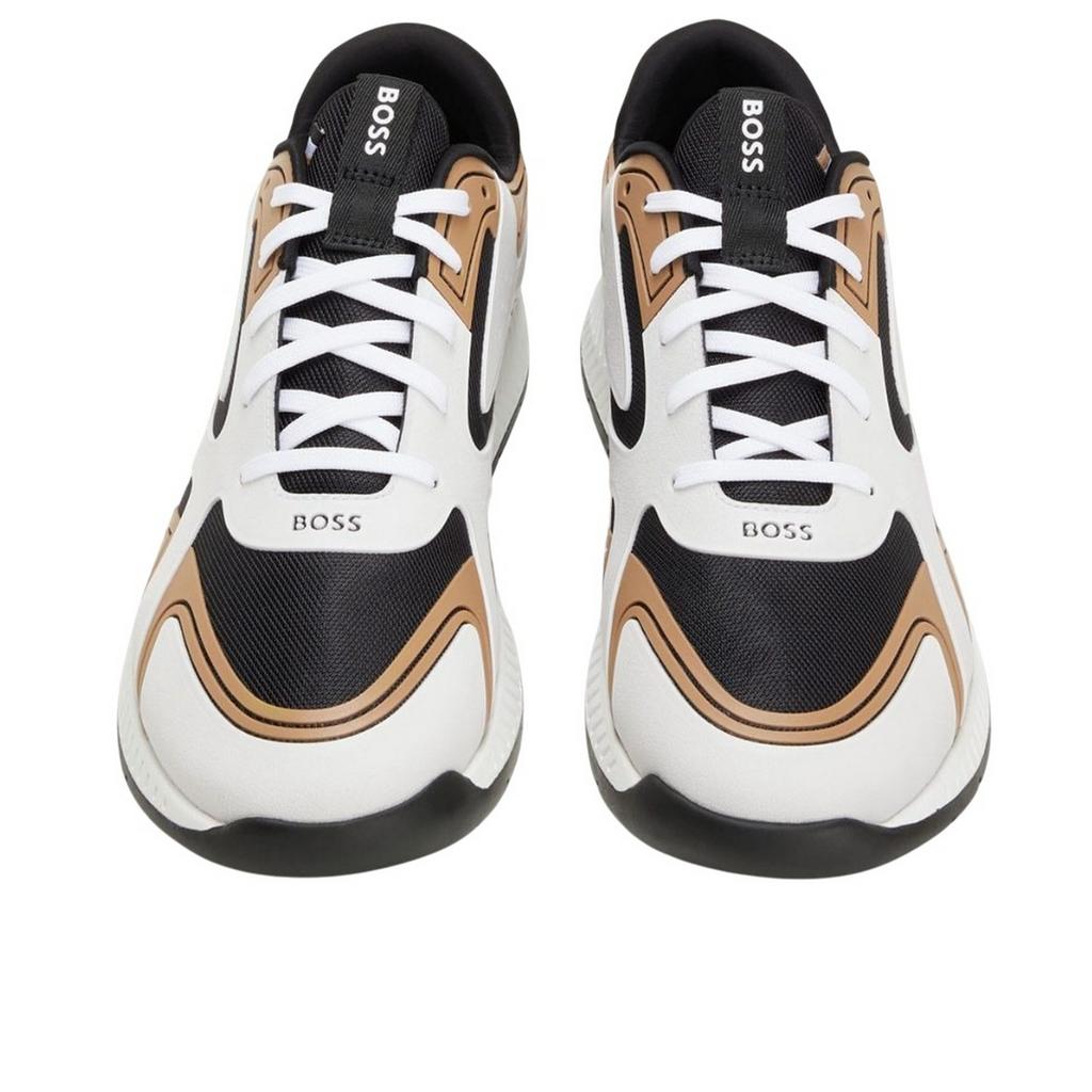 BOSS Men's Titanium Leather Running Trainers