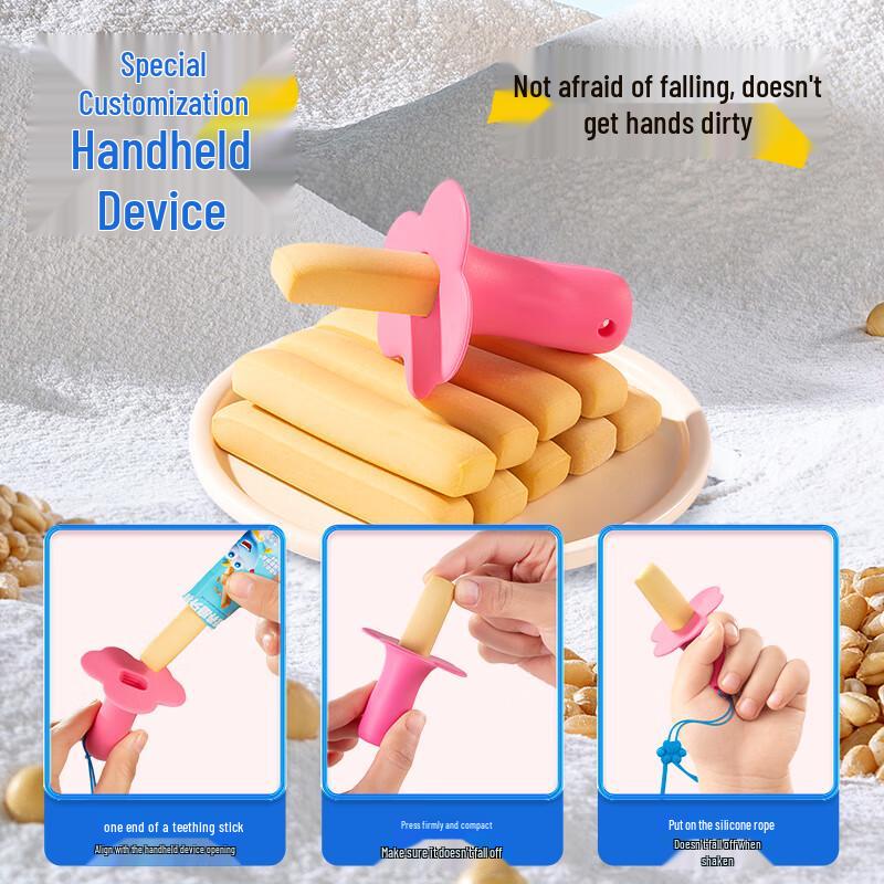 Kleines Reh Blau Blau Baby Wolke Silikon Beißring Halter