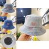 Denim Trendy Butterfly Fisherman Hat Women Sun Protection Basin Autumn Spring