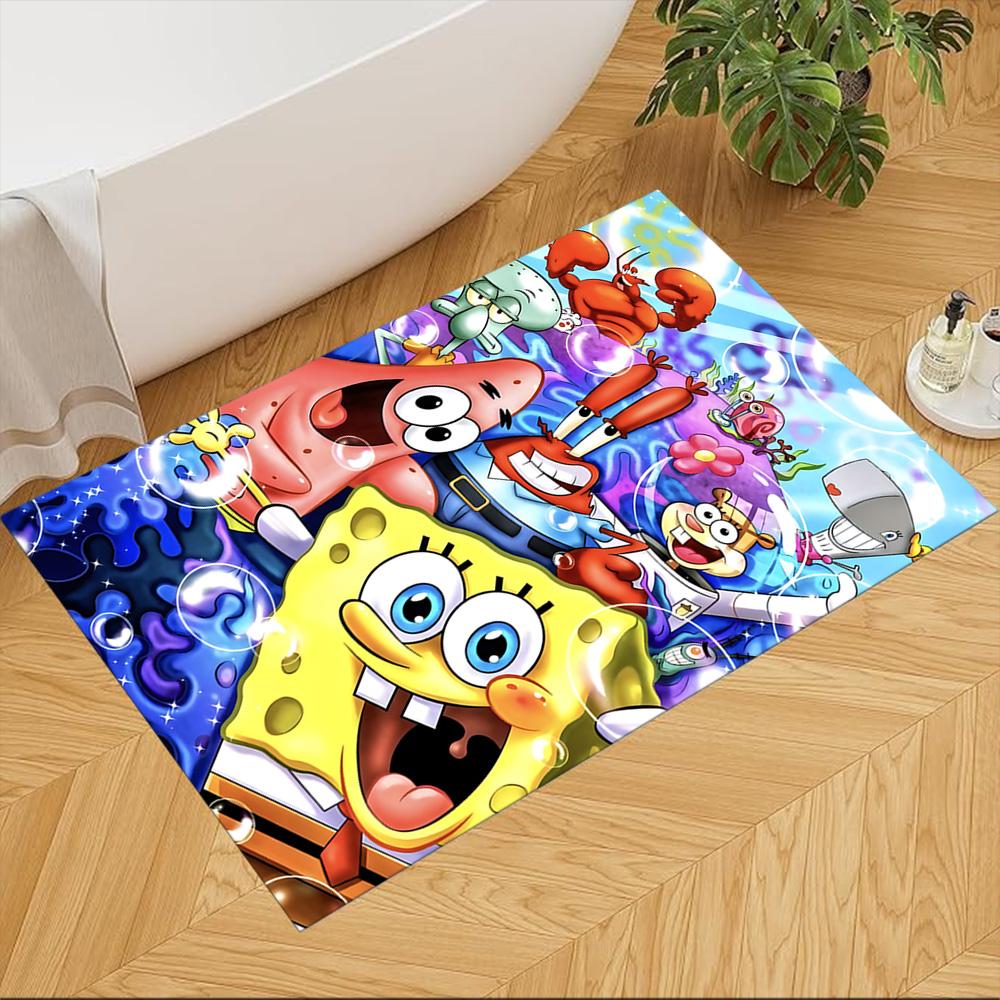 

Spongebob And Friends Adventure Non-Slip Home Carpet Design for Living Room Bedroom Office Decor Gift with Vibrant Pattern and Comfortable 40cmx60cm