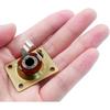 2Pcs Metal Output Jack 1/4 Inch Bass Jack Plate, Gold Input Jack Plate Guitar Jack Socket Electric Guitar Replacement Parts
