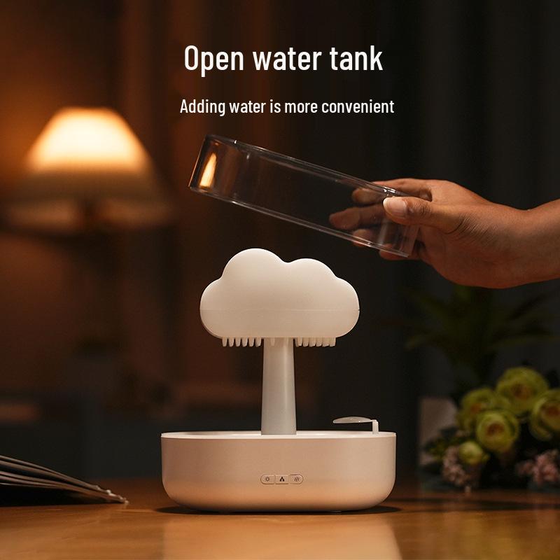 USB Rain Cloud Humidifier: Aromatherapy Diffuser with Seven-Color LED for Home and Bedroom